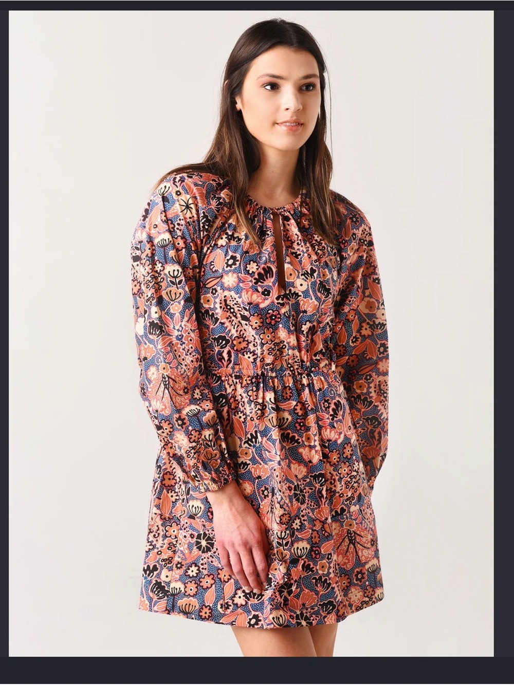 ALC Myra Floral Long-Sleeve Dress - Pink Multi